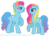 Size: 1774x1270 | Tagged: dead source, safe, artist:jaquelindreamz, rainbow dash, rainbow dash (g3), earth pony, pony, g3, g4, female, g3 to g4, generation leap, male, mare, rainbow blitz, rainbow blitz (g3), rule 63, self paradox, self ponidox, simple background, stallion, transparent background