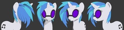 Size: 2463x607 | Tagged: safe, artist:hashbro, dj pon-3, vinyl scratch, g4, 3d, female