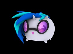 Size: 900x675 | Tagged: safe, artist:hashbro, dj pon-3, vinyl scratch, pony, g4, 3d, chubbie, female, solo