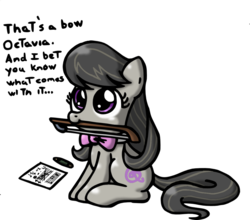 Size: 952x839 | Tagged: safe, artist:quarium, octavia melody, earth pony, pony, g4, comic, cute, female, filly, simple background, solo, transparent background