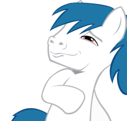 Size: 2335x2235 | Tagged: artist needed, safe, hugh jelly, oc, oc only, oc:roboshi, earth pony, pony, g4, ew gay, faic, handsome face, high res, smiling, solo