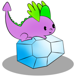 Size: 1496x1540 | Tagged: safe, artist:zomgitsalaura, spike, g4, :3, diamond, male, simple background, solo, transparent background