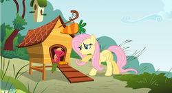 Size: 641x348 | Tagged: safe, artist:capnpea, edit, edited screencap, screencap, big macintosh, fluttershy, earth pony, pony, g4, fimbriae, male, ship:fluttermac, shipping, stallion, straight, wat