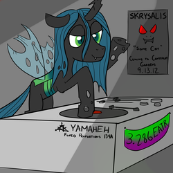 Size: 1000x1000 | Tagged: safe, artist:rapidstrike, queen chrysalis, changeling, changeling queen, g4, female