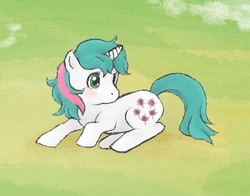 Size: 380x298 | Tagged: safe, artist:shubasami, gusty, pony, g1, cute