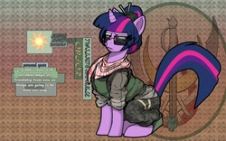Size: 1080x675 | Tagged: safe, artist:eichh-emmm, twilight sparkle, g4, call of duty, clothes, military