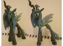 Size: 674x501 | Tagged: safe, artist:calistotash, queen chrysalis, changeling, changeling queen, g4, 3d print, female, photo