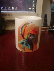 Size: 750x1000 | Tagged: safe, rainbow dash, g4, craft, mug, photo