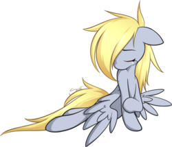 Size: 701x601 | Tagged: safe, artist:secret-pony, derpy hooves, pegasus, pony, g4, crying, female, mare, sad, simple background, solo, transparent background