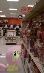 Size: 1952x3264 | Tagged: safe, artist:afroninja617, fluttershy, pony, g4, brushable, irl, photo, ponies in real life, target (store), toy, vector