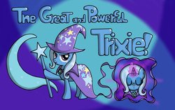 Size: 1024x643 | Tagged: safe, artist:quarium, trixie, pony, unicorn, g4, female, great and powerful, mare, solo