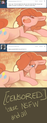 Size: 775x1988 | Tagged: dead source, safe, artist:dhui, pinkie pie, g4, ask, tired pie, tumblr