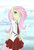 Size: 1029x1494 | Tagged: safe, artist:insanitylittlered, fluttershy, anthro, g4, clothes, duo, schoolgirl