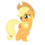 Size: 1600x1600 | Tagged: safe, artist:ocarina0ftimelord, applejack, earth pony, pony, g4, the last roundup, blushing, female, mare, simple background, solo, transparent background, vector