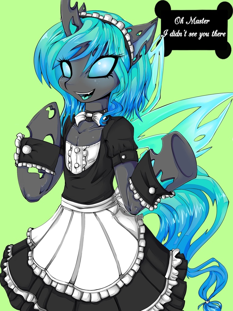 2610449 - safe, artist:eyeburn, oc, oc only, oc:changeling derpy