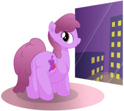 Size: 11700x10500 | Tagged: safe, artist:xniclord789x, berry punch, berryshine, earth pony, pony, g4, absurd resolution, belly, berry butt, big belly, butt, female, looking back, mare, plot, pregnant, simple background, solo, transparent background