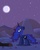 Size: 3200x4000 | Tagged: safe, artist:toxic-mario, princess luna, hengstwolf, pony, werewolf, g4, butt, fangs, female, glowing eyes, moon, night, plot, solo, wereluna