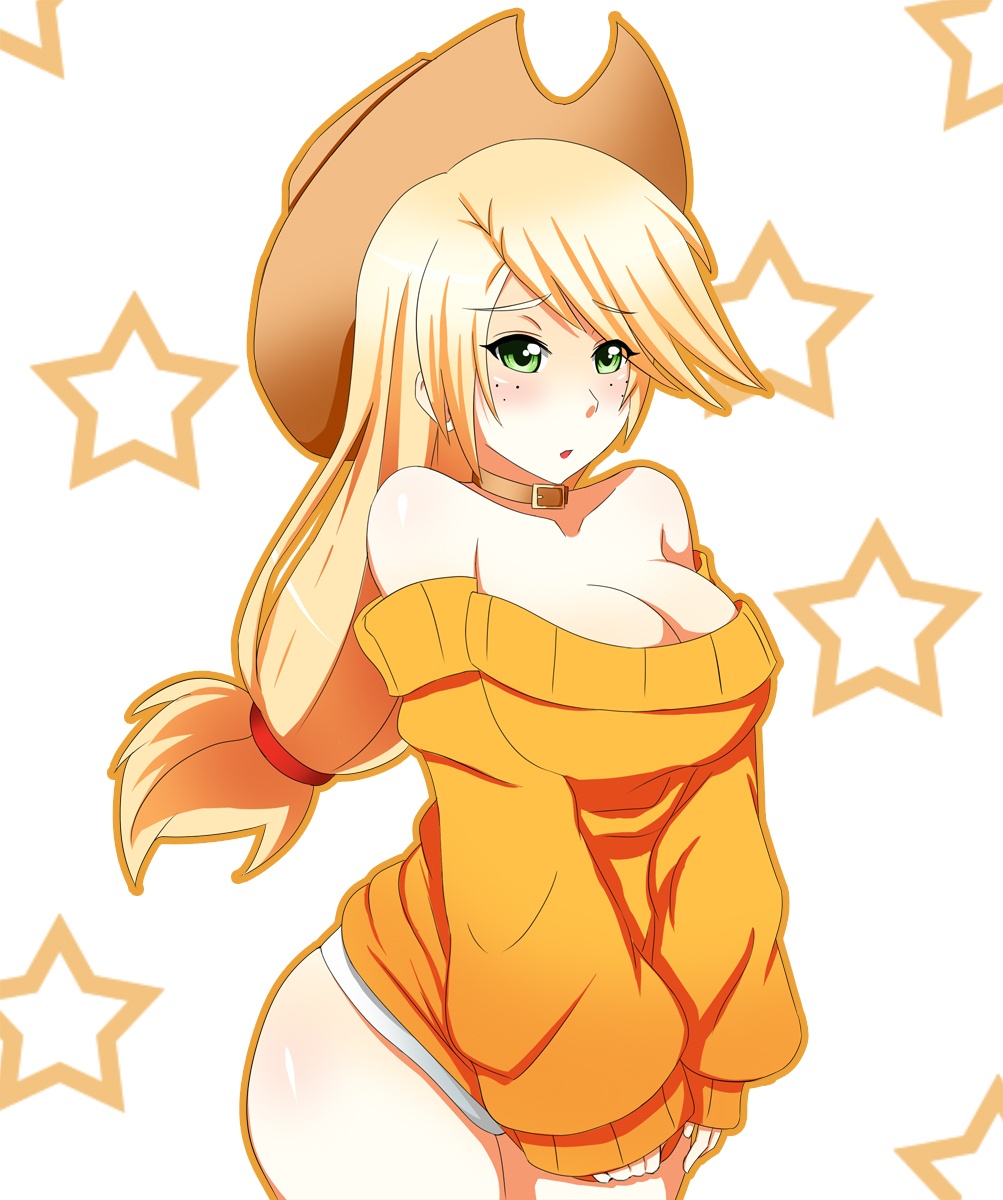 98236 Applejack Bottomless Breasts Busty Applejack Cleavage Clothes Curvy Female Humanized Pixiv Solo Solo Female Suggestive Sweater 98236 Applejack Bottomless Breasts Busty Applejack Cleavage Clothes Curvy Female Humanized Pixiv Solo Solo Female Suggestive Sweater