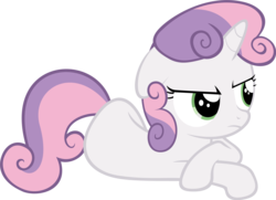 Size: 2761x2000 | Tagged: safe, artist:ocarina0ftimelord, sweetie belle, pony, unicorn, g4, female, filly, high res, simple background, solo, transparent background, unamused, vector