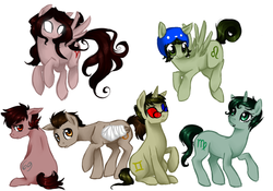 Size: 1000x700 | Tagged: safe, artist:xarakayx, aradia megido, homestuck, kanaya maryam, karkat vantas, ms paint adventures, nepeta leijon, ponified, sollux captor, tavros nitram