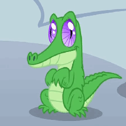 Size: 450x450 | Tagged: safe, screencap, gummy, alligator, reptile, feeling pinkie keen, g4, party of one, season 1, animated, animation error, cute, dancing, gummybetes, male, smiling, solo