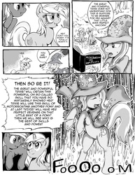 Size: 1100x1424 | Tagged: safe, artist:darkstarchan, derpy hooves, lyra heartstrings, trixie, pegasus, pony, g4, comic, female, for dummies, japanese reading order, manga, mare