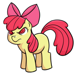 Size: 764x764 | Tagged: safe, artist:elegantmisreader, apple bloom, g4, angry, duo, rage