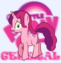 Size: 379x388 | Tagged: safe, artist:smile, oc, oc only, oc:marker pony, pony, unicorn, /co/, animated, mlpg, prancing, solo, trotting, trotting in place