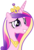 Size: 7717x11471 | Tagged: safe, artist:dentist73548, princess cadance, queen chrysalis, alicorn, pony, a canterlot wedding, g4, my little pony: friendship is magic, absurd resolution, blushing, crown, fake cadance, female, jewelry, mare, regalia, simple background, solo, tiara, transparent background, vector