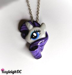 Size: 556x577 | Tagged: safe, artist:kayleighoc, rarity, pony, g4, necklace, photo, solo