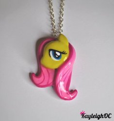 Size: 350x373 | Tagged: safe, artist:kayleighoc, fluttershy, g4, necklace, photo
