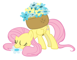 Size: 4420x3460 | Tagged: safe, artist:star-burn, fluttershy, pony, g4, female, flower, simple background, solo, transparent background, vector