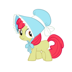 Size: 5000x5000 | Tagged: safe, artist:star-burn, apple bloom, g4, absurd resolution, bonnet, simple background, transparent background, vector