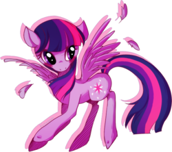 Size: 580x516 | Tagged: safe, artist:fuzzai, twilight sparkle, pegasus, pony, g4