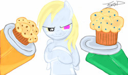 Size: 900x529 | Tagged: safe, artist:shadesofeverfree, derpy hooves, pegasus, pony, g4, code geass, female, geass, mare, muffin