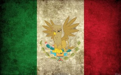 Size: 1280x800 | Tagged: safe, gilda, griffon, g4, flag, mexican flag, mexico