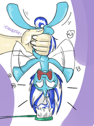 Size: 600x800 | Tagged: safe, artist:keentao, minuette, human, g4, toothbrush
