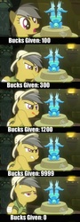 Size: 500x1383 | Tagged: safe, daring do, g4, bucks, comic, daring do and the sapphire statue, meme, sapphire statue