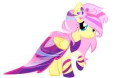 Size: 3743x2360 | Tagged: safe, artist:sparkle-bubba, fluttershy, pony, g4, alternate hairstyle, clothes, dress, female, gala dress, high res, pretty, simple background, solo, transparent background, vector