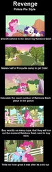 Size: 427x1401 | Tagged: safe, pinkie pie, rainbow dash, rarity, g4, apple cider, comic, revenge