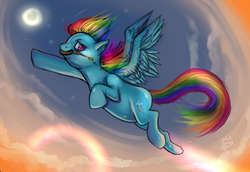 Size: 903x620 | Tagged: safe, artist:php154, rainbow dash, g4, duo