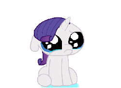 Size: 556x405 | Tagged: safe, artist:keanno, part of a set, rarity, pony, g4, animated, crying, emotional warfare, female, filly, foal, sad, solo