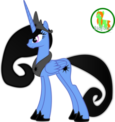 Size: 5398x5690 | Tagged: safe, artist:asdflove, oc, oc only, alicorn, pony, absurd resolution, queen eclipse, simple background, solo, transparent background, vector