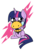 Size: 1071x1510 | Tagged: safe, artist:cuttycommando, twilight sparkle, bee, g4, cute, duo, female, filly, filly twilight sparkle, holding, mrs. buzzy, simple background, sitting, transparent background, twiabetes, younger