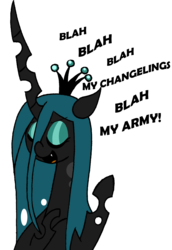 Size: 1098x1598 | Tagged: safe, queen chrysalis, changeling, changeling queen, g4, duo, female, simple background, solo, swag, transparent background