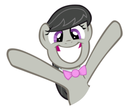 Size: 800x704 | Tagged: safe, artist:haloreplicas, octavia melody, earth pony, pony, g4, female, irrational exuberance, simple background, solo, transparent background