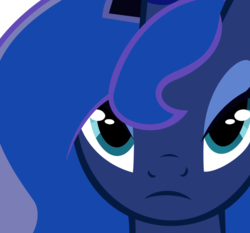 Size: 900x839 | Tagged: safe, artist:newbonzy, princess luna, alicorn, pony, g4, close-up, female, looking at you, mare, simple background, solo, transparent background, vector