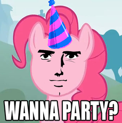 Size: 348x350 | Tagged: safe, pinkie pie, g4, image macro, text, yaranaika