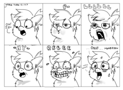 Size: 960x704 | Tagged: safe, artist:kmeb, fluffy pony, facial expressions, fluffy pony original art