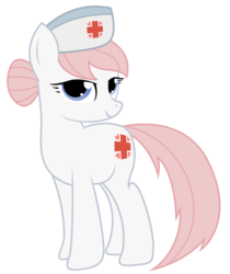 Size: 4206x5000 | Tagged: safe, artist:kooner-cz, nurse redheart, g4, absurd resolution, bedroom eyes, simple background, transparent background, vector